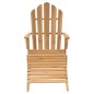 vidaXL Silla Adirondack con reposapiés de madera maciza de teca vidaXL Silla Adirondack con reposapiés de madera maciza de teca