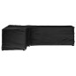 vidaXL Funda para muebles de jardín forma de L 16 ojales 210x260x80 cm vidaXL Funda para muebles de jardín forma de L 16 ojales 210x260x80 cm