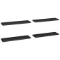 vidaXL Estantes flotantes de pared 4 uds MDF negro 90x23,5x3,8 cm vidaXL Estantes flotantes de pared 4 uds MDF negro 90x23,5x3,8 cm