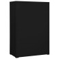 vidaXL Armario archivador de acero negro 90x46x134 cm