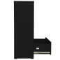 vidaXL Armario archivador de acero negro 90x46x134 cm