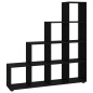 vidaXL Estantería forma de escalera madera contrachapada negro 142 cm vidaXL Estantería forma de escalera madera contrachapada negro 142 cm