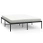 vidaXL Estructura de cama de metal negro 150x200 cm vidaXL Estructura de cama de metal negro 150x200 cm