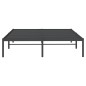 vidaXL Estructura de cama de metal negro 150x200 cm vidaXL Estructura de cama de metal negro 150x200 cm
