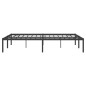 vidaXL Estructura de cama de metal negro 150x200 cm vidaXL Estructura de cama de metal negro 150x200 cm