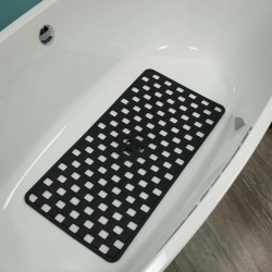 Alfombrilla para bañera marca Sealskin Doby 312005219, negra 75 x 38cm