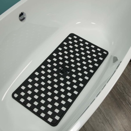 Alfombrilla para bañera marca Sealskin Doby 312005219, negra 75 x 38cm