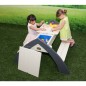 AXI Mesa de picnic infantil Delta gris y blanca A031.023.00 AXI Mesa de picnic infantil Delta gris y blanca A031.023.00