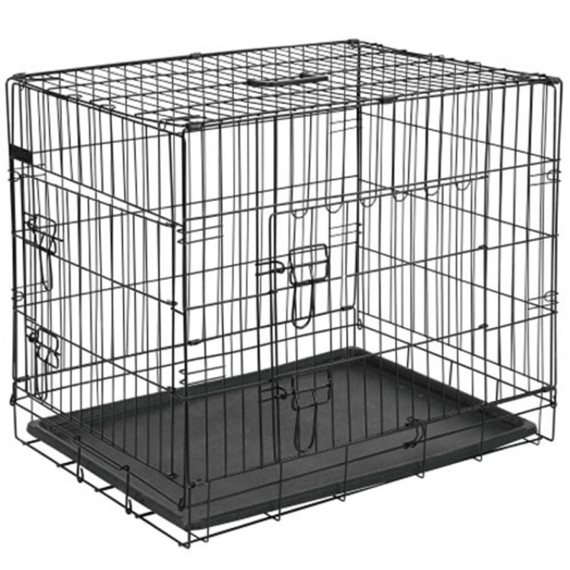 @Pet Transportín para perros metal negro 77,5x48,5x55,5 cm 15002 @Pet Transportín para perros metal negro 77,5x48,5x55,5 cm 15002