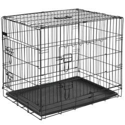 @Pet Transportín para perros metal negro 77,5x48,5x55,5 cm 15002