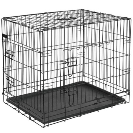 @Pet Transportín para perros metal negro 77,5x48,5x55,5 cm 15002