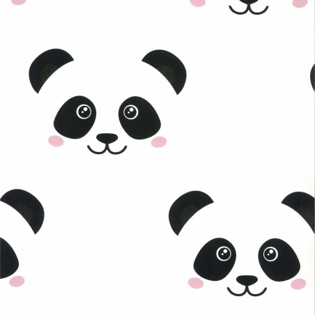 Fabulous World Papel de pared Panda blanco 67100