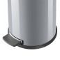 Hailo Papelera pedal Solid plateado cubo interior galvanizado M 12L Hailo Papelera pedal Solid plateado cubo interior galvanizado M 12L