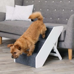 TRIXIE Escaleras para mascotas con altura regulable MDF