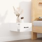 vidaXL Mesita de noche de pared blanco 35x35x20 cm vidaXL Mesita de noche de pared blanco 35x35x20 cm