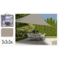 ProGarden Toldo de tela triangular color arena 3x3x3 m ProGarden Toldo de tela triangular color arena 3x3x3 m