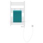 EISL Radiador de baño con temporizador blanco 80x50x15 cm