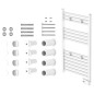 EISL Radiador de baño con temporizador blanco 80x50x15 cm