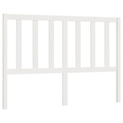 vidaXL Cabecero de cama madera maciza de pino blanco 146x4x100 cm