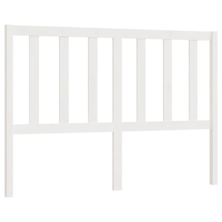 vidaXL Cabecero de cama madera maciza de pino blanco 146x4x100 cm
