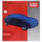 Carpoint Funda de coche poliéster M azul 432x165x119 cm