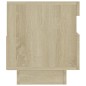 vidaXL Mueble de TV con luces LED roble Sonoma 80x35x40 cm