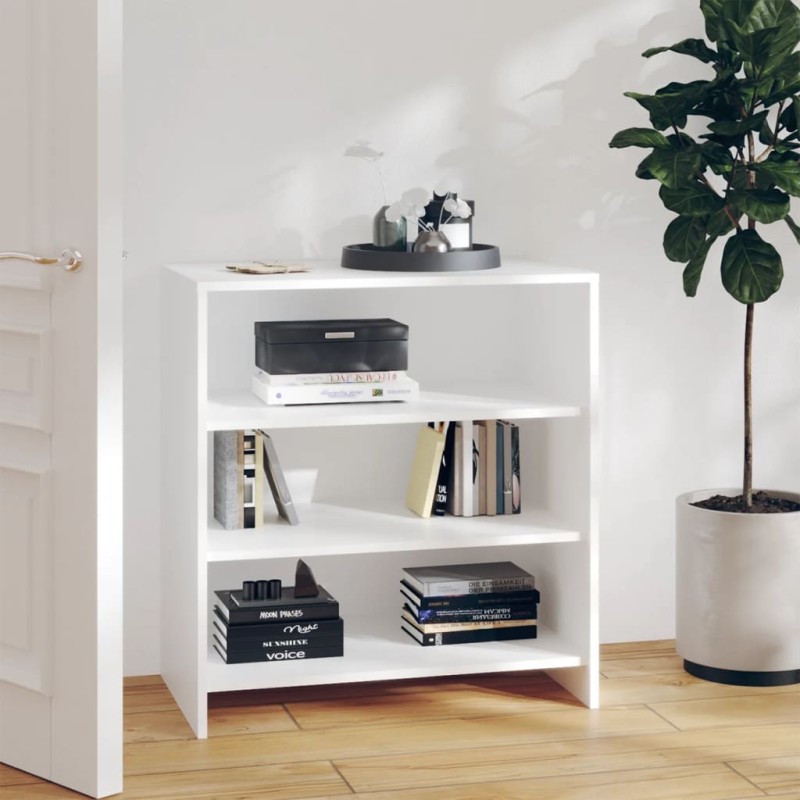 vidaXL Aparador de madera contrachapada blanco 70x40,5x75 cm vidaXL Aparador de madera contrachapada blanco 70x40,5x75 cm