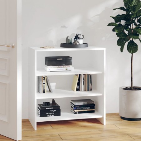 vidaXL Aparador de madera contrachapada blanco 70x40,5x75 cm