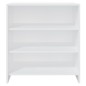 vidaXL Aparador de madera contrachapada blanco 70x40,5x75 cm vidaXL Aparador de madera contrachapada blanco 70x40,5x75 cm
