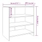 vidaXL Aparador de madera contrachapada blanco 70x40,5x75 cm vidaXL Aparador de madera contrachapada blanco 70x40,5x75 cm