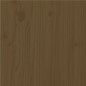vidaXL Estructura de cama doble madera maciza marrón miel 135x190 cm