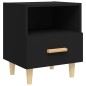 vidaXL Mesita de noche color negro 40x35x47 cm vidaXL Mesita de noche color negro 40x35x47 cm