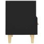 vidaXL Mesita de noche color negro 40x35x47 cm vidaXL Mesita de noche color negro 40x35x47 cm