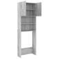 vidaXL Armario de lavadora gris Sonoma 64x25,5x190 cm
