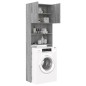 vidaXL Armario de lavadora gris Sonoma 64x25,5x190 cm