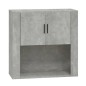 vidaXL Armario de pared madera contrachapada gris hormigón 80x33x80 cm vidaXL Armario de pared madera contrachapada gris hormigón 80x33x80 cm