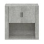 vidaXL Armario de pared madera contrachapada gris hormigón 80x33x80 cm vidaXL Armario de pared madera contrachapada gris hormigón 80x33x80 cm