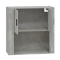 vidaXL Armario de pared madera contrachapada gris hormigón 80x33x80 cm vidaXL Armario de pared madera contrachapada gris hormigón 80x33x80 cm