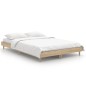vidaXL Estructura de cama madera contrachapada roble Sonoma 120x190 cm