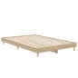 vidaXL Estructura de cama madera contrachapada roble Sonoma 120x190 cm