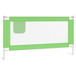 vidaXL Barandilla de seguridad cama de niño verde tela 160x25 cm