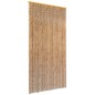 vidaXL Cortina de bambú para puerta contra insectos 90x220 cm