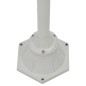 vidaXL Farola de jardín con 2 luces aluminio blanca E27 220 cm vidaXL Farola de jardín con 2 luces aluminio blanca E27 220 cm