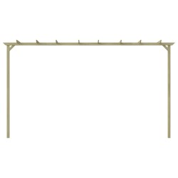 vidaXL Pérgola de jardín madera pino impregnada 360x200x60 cm