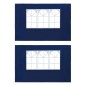 vidaXL Paredes de carpa para fiestas con ventana 2 uds PE azul vidaXL Paredes de carpa para fiestas con ventana 2 uds PE azul