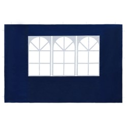 vidaXL Paredes de carpa para fiestas con ventana 2 uds PE azul