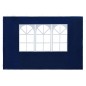 vidaXL Paredes de carpa para fiestas con ventana 2 uds PE azul vidaXL Paredes de carpa para fiestas con ventana 2 uds PE azul