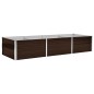 vidaXL Arriate de acero galvanizado marrón 240x80x45 cm vidaXL Arriate de acero galvanizado marrón 240x80x45 cm