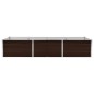 vidaXL Arriate de acero galvanizado marrón 240x80x45 cm vidaXL Arriate de acero galvanizado marrón 240x80x45 cm