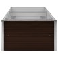 vidaXL Arriate de acero galvanizado marrón 240x80x45 cm vidaXL Arriate de acero galvanizado marrón 240x80x45 cm